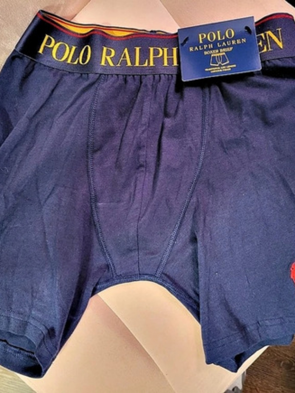 Polo Ralph Lauren Boxer Brief Cotton Boxer Briefs in Blue Small NWT